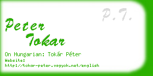 peter tokar business card